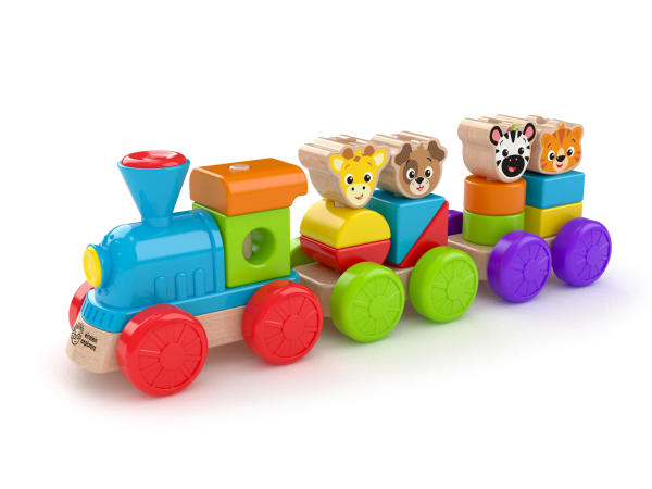 Discovery train - trein - hout - houten speelgoed - speelgoed - dn houten tol - de mouthoeve - boekel - winkel - baby einstein