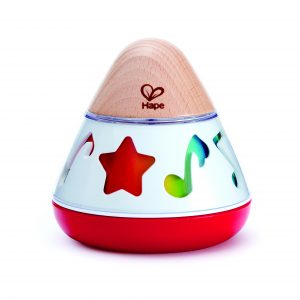 muziekdoos - baby - peuter - muziek - hout - kunststof - speelgoed - houten speelgoed - dn houten tol - de mouthoeve - boekel - hape
