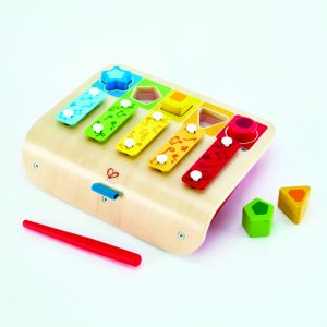 puzzel xylofoon - piano - puzzel - xylofoon - muziek - hout - speelgoed - houten speelgoed - baby - peuter - kleuter - dn houten tol - de mouthoeve - boekel - hape