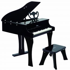 vleugel piano zwart - piano - zwart - hout - instrument - muziek - speelgoed - houten speelgoed - dn houten tol - de mouthoeve - boekel - winkel - peuter - kleuter - hape