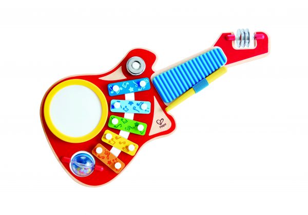Gitaar - 6-in-1 gitaar - xylofoon - trommel - drum - muziek - hout - speelgoed - houten speelgoed - peuter - kleuter - dn houten tol - de mouthoeve - boekel - winkel - hape