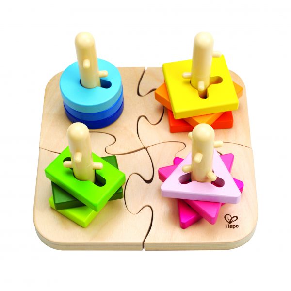 creatieve puzzel - creative peg puzzle - hout - speelgoed - houten speelgoed - dn houten tol - de mouthoeve - boekel - winkel - hape - baby - peuter - kleuter