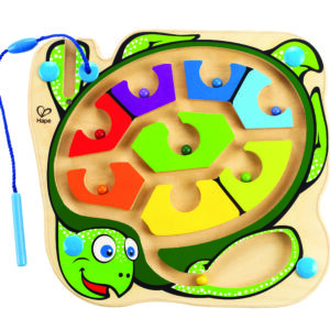 Gekleurde schildpad - colorback sea turtle - hout - peuter - kleuter - speelgoed - houten speelgoed - dn houten tol - de mouthoeve - boekel - winkel - hape