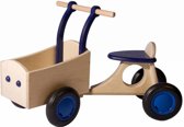 bakfiets - houten bakfiets - blauw - hout - peuter - kleuter - speelgoed - houten speelgoed - dn houten tol - de mouthoeve - boekel - winkel- van dijk toys - van dijk speelgoed