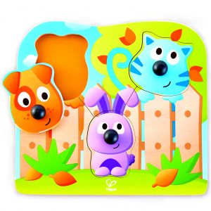 Puzzel - big nose wild puzzle - houten puzzel - huisdieren- grote neuse huisdieren puzzel - speelgoed - hout - houten speelgoed - dn houten tol - de mouthoeve - boekel - winkel - hape