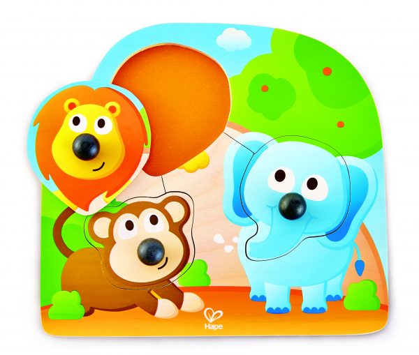 puzzel - hout - big nose jungle puzzle - grote neus wilde dieren puzzel - dieren - dieren puzzel - speelgoed - houten speelgoed - dn houten tol - de mouthoeve - boekel - winkel - hape