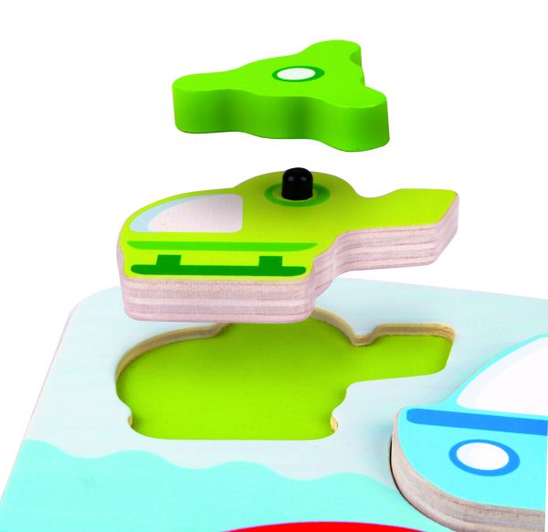 puzzel - baby - peuter- auto - hout - dinamische voertuigen puzzel - dynamic vehicle puzzle - speelgoed - houten speelgoed - dn houten tol - de mouthoeve - boekel - winkel - hape