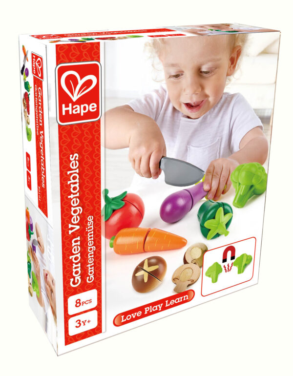 groenten pakket - garden vegetables - groenten - speelgoed - houten speelgoed - kinder speelgoed - hape - E3161 - peuter - kleuter - dn houten tol - de mouthoeve - boekel - winkel - kinderen - child - keukentje