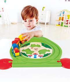 trein - houten trein - treinbaan puzzel - train track puzzle - hout - kunststof - hape - E3819 - speelgoed - houten speelgoed - dreumes - peuter - dn houten tol - de mouthoeve - boekel - winkel