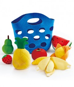 fruitmand - keukentje - toddler fruit basket - speelgoed - houten speelgoed - vilt - stof - hout- speelgoed - houten speelgoed - dn houten tol - de mouthoeve - hape - boekel - E3169