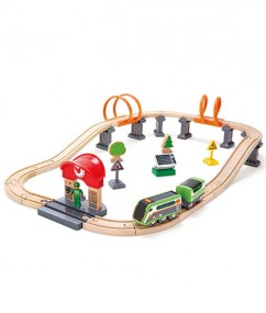 solar power circuit - zonne energiecircuit - trein - treinen - speelgoedtrein - speelgoed - houten speelgoed - spoorbaan - dn houten tol - hape - E3762 - de mouthoeve - boekel - speelgoedwinkel