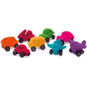 Shop -winkel - auto - rode auto - rubbabu - voertuigen - kleine auto - zachte auto - speelgoed - kraamcadeau - houten speelgoed - dn houten tol - de mouthoeve - boekel