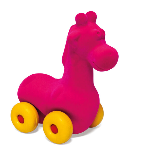 kraamcadeau - rubbabu - voertuig - baby speelgoed - rubber speelgoed - 100% natuurlijk - speelgoed - houten speelgoed - dn houten tol - de mouthoeve - boekel - shop stil speelgoed - vliegtuig - dieren - knuffeldieren - giraffe - roze