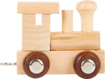 lettertrein - letters - houten letters - blank houtenlettertrein - gekleurde houten lettertrein - speelgoed - houten speelgoed - kraamcadeau - dn houten tol - winkel - shop - de mouthoeve - small foot