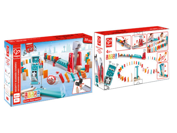 spellen - kinder spellen - zippy zebra - hape - spelletjes - games - speelgoed - houten speelgoed - dn houten tol - de mouthoeve - boekel - Mighty Hammer Domino - domino