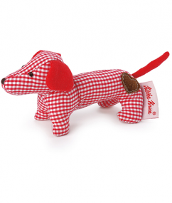 kathe kruse - dog - hond - mini grabbing toy dachshund green - knuffel - knuffel hond - speelgoed - shop - dn houten tol - boekel - de mouthoeve - baby grijpspeeltje hond groen