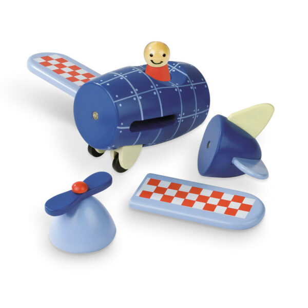 kinder vliegtuig - speelgoed vliegtuig - magneten vliegtuig - vliegtuig - janod - speelgoed - educatief speelgoed - houten speelgoed - dn houten tol - de mouthoeve - boekel - shop - winkel - kinder speelgoed - magneet - magnetisch