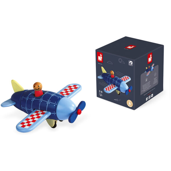 kinder vliegtuig - speelgoed vliegtuig - magneten vliegtuig - vliegtuig - janod - speelgoed - educatief speelgoed - houten speelgoed - dn houten tol - de mouthoeve - boekel - shop - winkel - kinder speelgoed - magneet - magnetisch