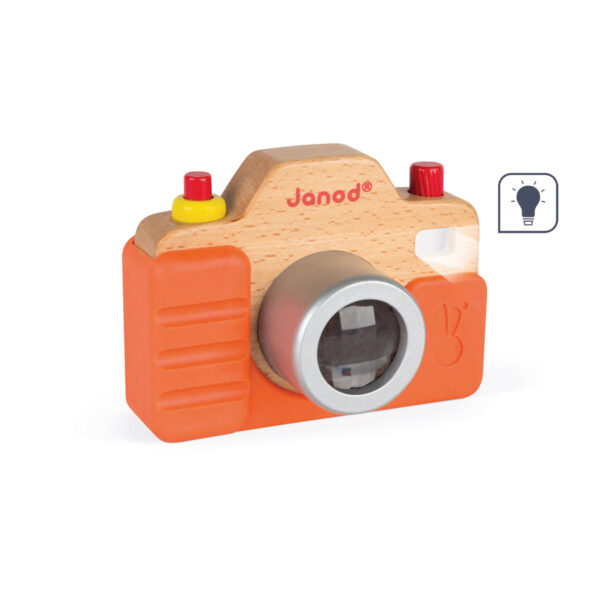 fotocamera - kinder camera - kinder foto camera - speelgoed camera - speelgoed - educatief speelgoed - houten speelgoed - dn houten tol - de mouthoeve - boekel - shop - webshop - janod