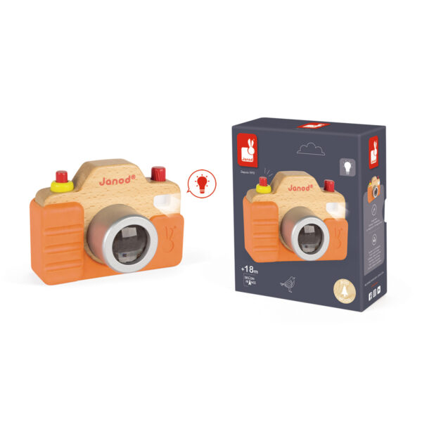 fotocamera - kinder camera - kinder foto camera - speelgoed camera - speelgoed - educatief speelgoed - houten speelgoed - dn houten tol - de mouthoeve - boekel - shop - webshop - janod