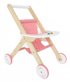 poppen buggy - poppen wagen - speelgoed - houten speelgoed - educatief speelgoed - dn houten tol - hape - E3603 - de mouthoeve - speelgoedwinkel boekel