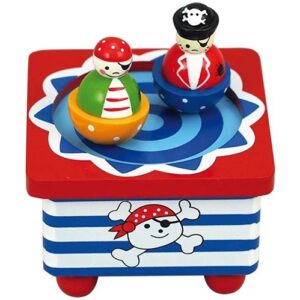 dansende piraat - muziekdoosje - speelgoed - houten speelgoed - dn houten tol - de mouthoeve - webshop - winkel - boekel - playwood