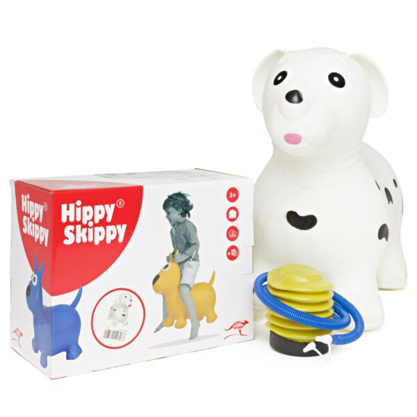 dalmatiër - Hippy skippy - hond - spring bal - skippy bal - speelgoed - houten speelgoed - kinderen - koe - dieren - vanaf 3 jaar - verjaardagscadeau - kraamcadeau - kado - gender party - babyshower - peuter - kleuter - school kind - 4de verjaardag - 5de verjaardag - dn houten tol - de mouthoeve - boekel - webshop - speelgoedwinkel - buitenspeelgoed - 120063