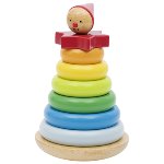 goki - stapelaar - tuimelaar - peppo - ringen stapelen - regenboog - houten speelgoed - educatief - duurzaam - motoriek - hand en oog coördinatie - dn houten tol - de mouthoeve - boekel - webshop - speelgoedwinkel - 57961