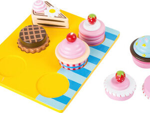 cup cake - houten speelgoed - eten en drinken - ijsjes - cake - cup cake speelgoed - educatief - duurzaam - rollenspel - dn houten tol - de mouthoeve - boekel - webshop - speelgoedwinkel