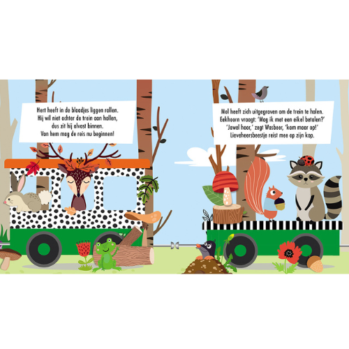 puzzeltrein bosdieren - doos - cadeaubox - kinderboek - lantaarn - bosdieren - kijk en voel - boerderijdieren - dino - bos - zoeken - lezen - leesboek - educatief - cadeautje - kado - leerzaam - speurenboek - dn houten tol - speelgoedwinkel - webshop - online shoppen - vanaf 3 jaar - de mouthoeve - boekel - webshop - motoriek