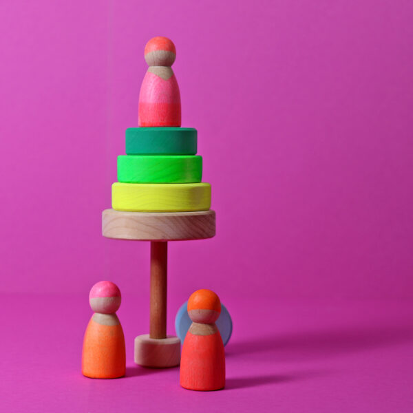 grimm's - stapeltoren - neon - kleuren - vanaf 1 jaar - verjaardag - open end play - open eind speelgoed - houten speelgoed - verantwoord - eerlijk - handgemaakt - lindehout - nieuw - kinderopvang - koop lokaal - speelplezier - recyclebaar - baby - dreumes - peuter - kleuter - dn houten tol - Gemert - duurzaam - educatief - wooden toys - eerlijk - trendy - open ended learning - natural - kleurrijk - bso - vrijeschool - pedagogisch - motoriek - antroposofisch - groen - green - 15010