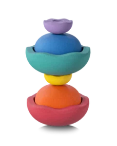 Stapelstein-Inside-rainbow-classic-skulptur-rainbow-shadow - Stapelstein - original - origineel - enkele - confetti - classic - duurzaam - educatief - dn houten tol - Gemert - speelgoedwinkel - webshop - houten speelgoed - set van 6 - set van 3 - kleurrijk - open eind spelen- open end play - classic