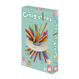crazy sticks - spel - vanaf 3 jaar - vanaf 2 spelers - gemert - speelgoedwinkel - houten speelgoed - duurzaam - motoriek - educatief - dn houten tol - verjaardag - online - webshop