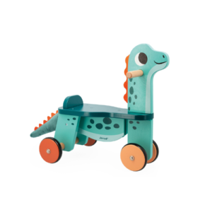Janod Dino – Loopfiets Portosaurus - vanaf 2 jaar - dreumes - peuter - kleuter - trendy - houten speelgoed - duurzaam - educatief - leerzaam - dn houten tol - gemert - speelgoedwinkel - verantwoord - bso - scholen - kinderopvang
