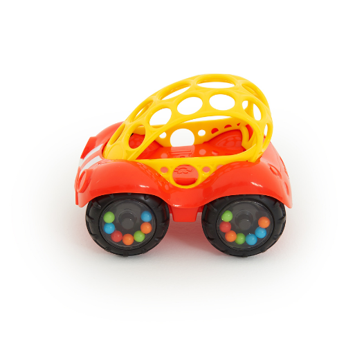 Oball – Rattle & Roll Buggie Toy – red - Oball - Oball Classic Easy-Grasp Toy multicolor - baby - peuter - motoriek - bal - flexibel - gemert - speelgoedwinkel - dn houten tol - duurzaam - kraamcadeau - kleurrijk - koop lokaal - koop lokaal ook online - webshop - trendy - verantwoord - babybal - scholen - speelgoed - houten speelgoed - bso - kinderopvang