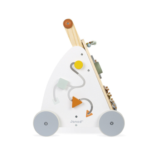 Janod Sweet Cocoon – Baby loopwagen - blokken – dreumes - peuter - houten speelgoed - duurzaam - educatief - trendy - verantwoord - dn houten tol - gemert - speelgoedwinkel - activiteiten tafel - bso - kinderopvang - scholen - verjaardag - kado - kraamcadeautje