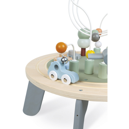 Janod Sweet Cocoon – Speeltafel - dreumes - peuter - houten speelgoed - duurzaam - educatief - trendy - verantwoord - dn houten tol - gemert - speelgoedwinkel - activiteiten tafel - bso - kinderopvang - scholen - verjaardag - kado - kraamcadeautje