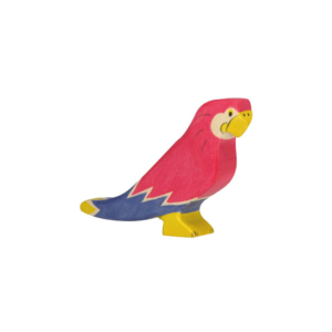 papagaai - lorre - vogel - tuinvogels - houten dieren - holztiger - open ended play - goki - duurzaam - educatief - gemert- dn houten tol - trend